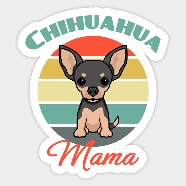 Chihuahua mama mom Dog puppy Lover Cute Mothers Day Sticker by Meteor77